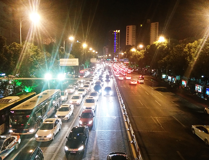  The street light project of Dongguan Houjie Road's reconstruction